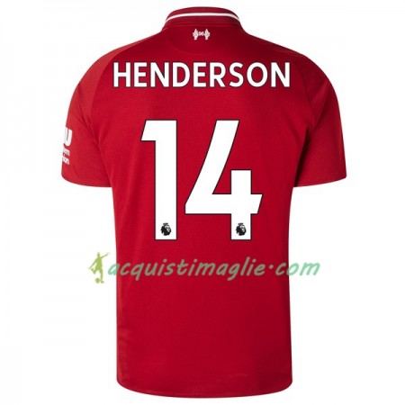 Divisa di Calcio Liverpool Henderson 14 Prima 2018/2019